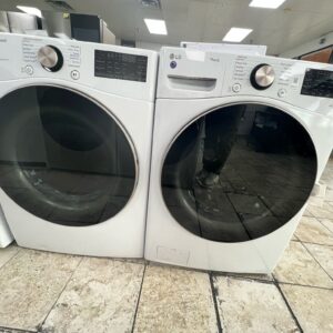 LG Washer Dryer Set In White & Gray Color