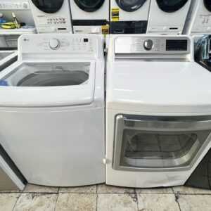 LG Smart Washer Dryer Combo – ThinQ® Wi-Fi Control – White