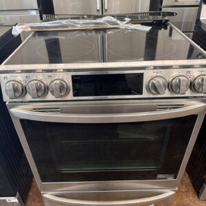 Modern LG ThinQ Electric Range with Touch Controls